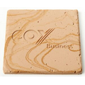 Square Travertine Coaster